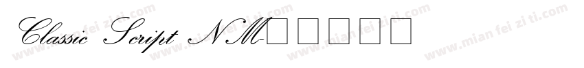 Classic Script NM字体转换